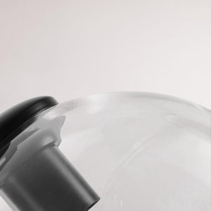 Chandelierias-Modern Cluster Clear Glass Globe Pendant Light-Chandelier-Black-