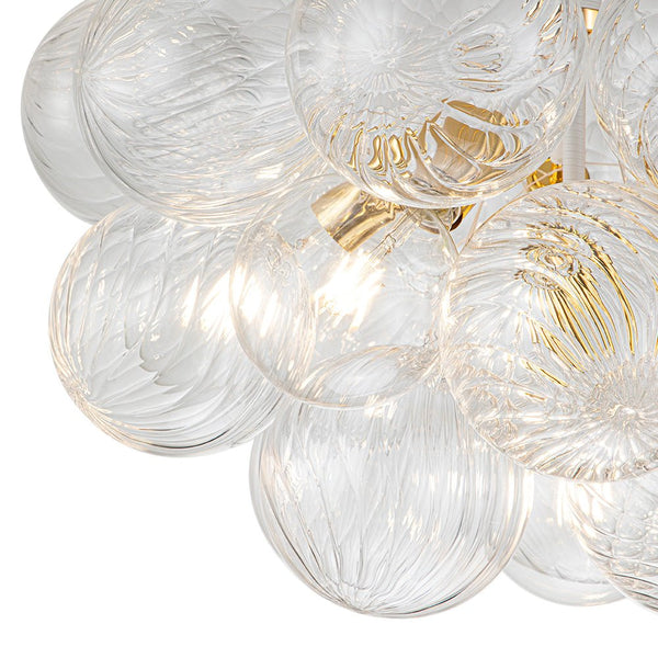 Chandelierias-Modern Cluster Swirl Glass Globe Bubble Chandelier-Chandelier-White-6 Bulbs