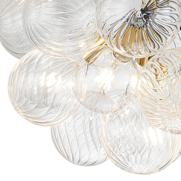 Chandelierias-Modern Cluster Swirl Glass Globe Bubble Chandelier-Chandelier-White-6 Bulbs