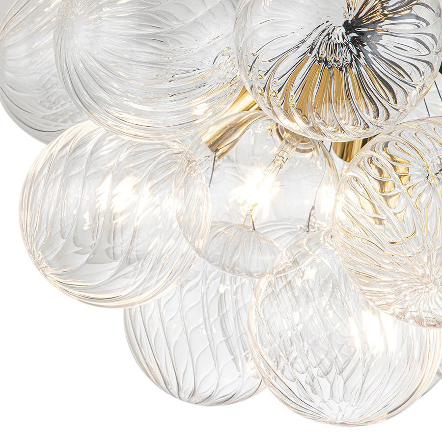 Chandelierias-Modern Cluster Swirl Glass Globe Bubble Chandelier-Chandelier-White-6 Bulbs