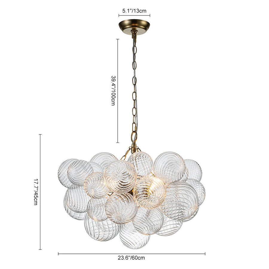 Chandelierias-Modern Decorative Cluster Bubble Chandelier-Chandelier-8 Bulbs-