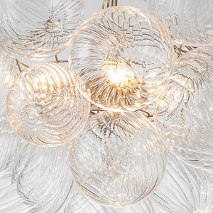 Chandelierias-Modern Decorative Cluster Bubble Chandelier-Chandelier-8 Bulbs-Brass