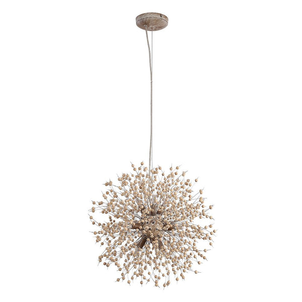 Chandelierias-Modern Decorative Wood Beads Firework Chandelier-Chandelier-9 Bulbs-
