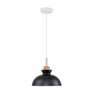Chandelierias-Modern Dome Hanging Pendant Light-Pendant-Black-