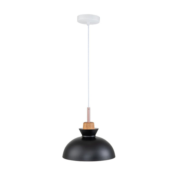 Chandelierias-Modern Dome Hanging Pendant Light-Pendant-Black-