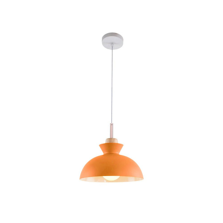 Chandelierias-Modern Dome Hanging Pendant Light-Pendant-Orange-