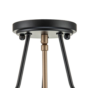 Chandelierias-Modern Drum Glass Semi-Flush Mount-Semi Flush--
