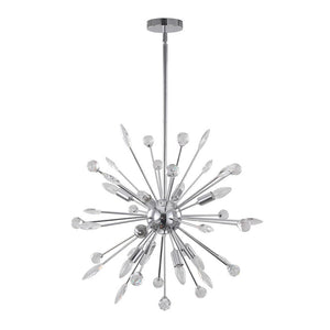 Chandelierias-Modern Faceted Beads Sputnik Sphere Chandelier-Chandelier-Chrome-9 Bulbs