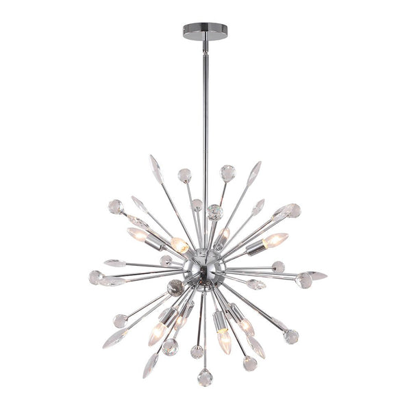 Chandelierias-Modern Faceted Beads Sputnik Sphere Chandelier-Chandelier-Chrome-9 Bulbs