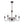 Chandelierias-Modern Farmhouse 6-Light Oil Rubbed Bronze Candle Style Chandelier-Chandeliers-6 Bulbs (Pre-order)-