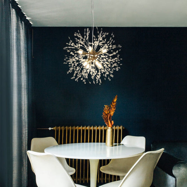 Chandelierias-Modern Firework Crystal-Like Chandelier-Chandelier-Brass-8 Bulbs