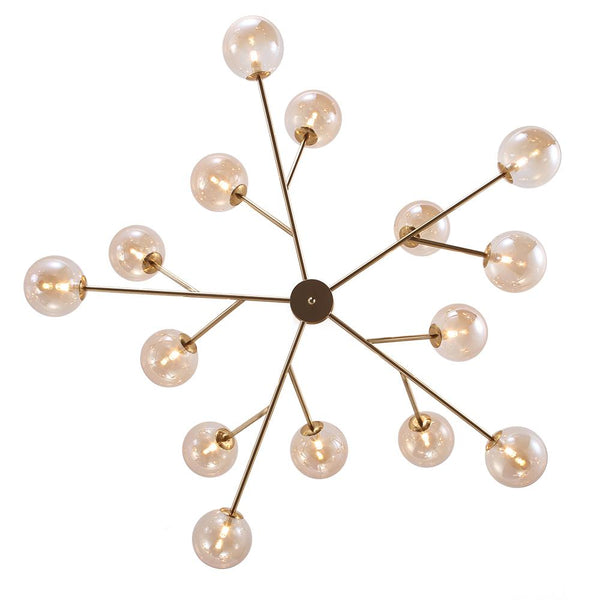 Chandelierias-Modern Glass Sputnik Sphere Chandelier-Chandelier-Black-