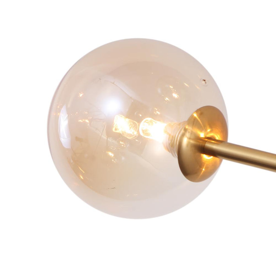 Chandelierias-Modern Glass Sputnik Sphere Chandelier-Chandelier-Black-