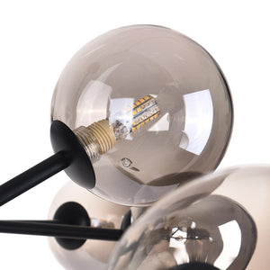 Chandelierias-Modern Glass Sputnik Sphere Chandelier-Chandelier-Black-