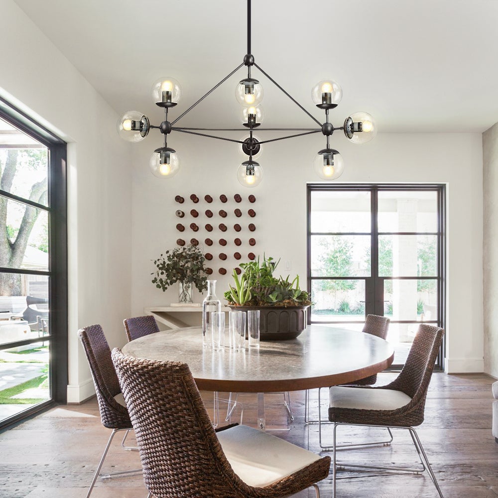 Modern Glass Globe Chandelier Lighting | Chandelierias, Modern ...