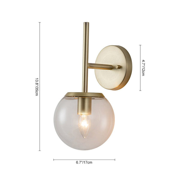 Chandelierias-Modern Minimalist 1-Light Wall Sconce-Wall Light-Milky-