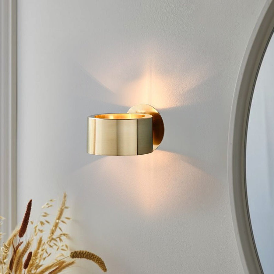 Chandelierias-Modern Minimalist Brass Ring Wall Sconce-Wall Light--