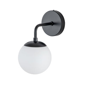 Chandelierias-Modern Minimalist Glass Globe Wall Sconce-Wall Light-Black-
