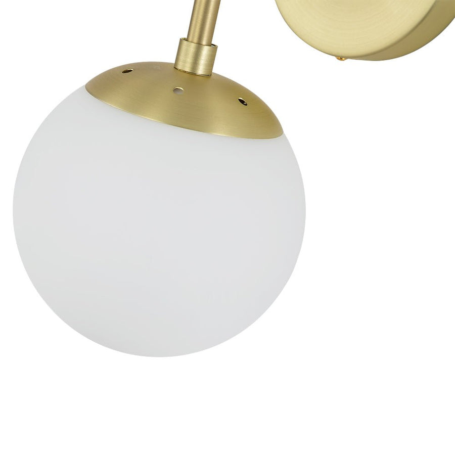 Chandelierias-Modern Minimalist Glass Globe Wall Sconce-Wall Light-Black-