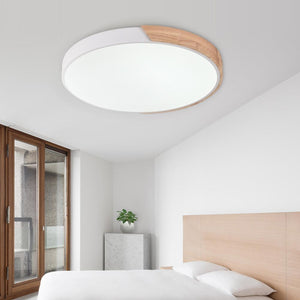 Chandelierias-Modern Round LED Flush Mount Ceiling Light-Flush Mount-Gray-Warm