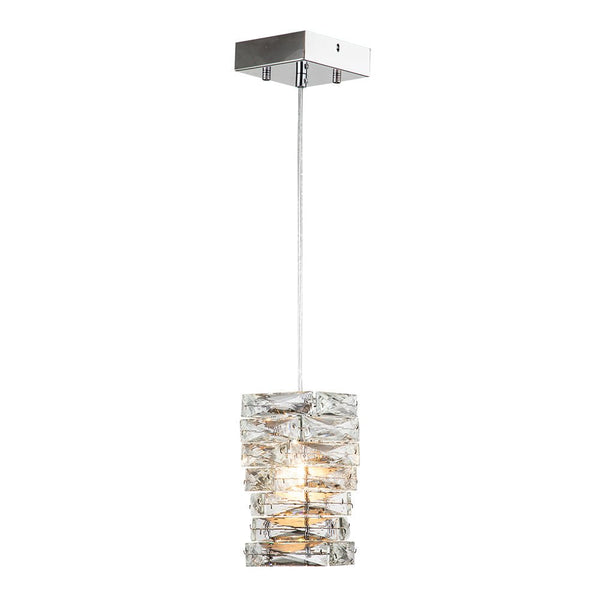 Chandelierias-Modern Single-Light Crystal Mini Hanging Pendant-Chandelier--