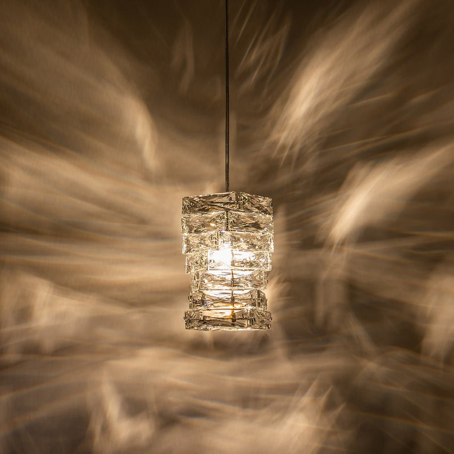 Chandelierias-Modern Single-Light Crystal Mini Hanging Pendant-Chandelier--