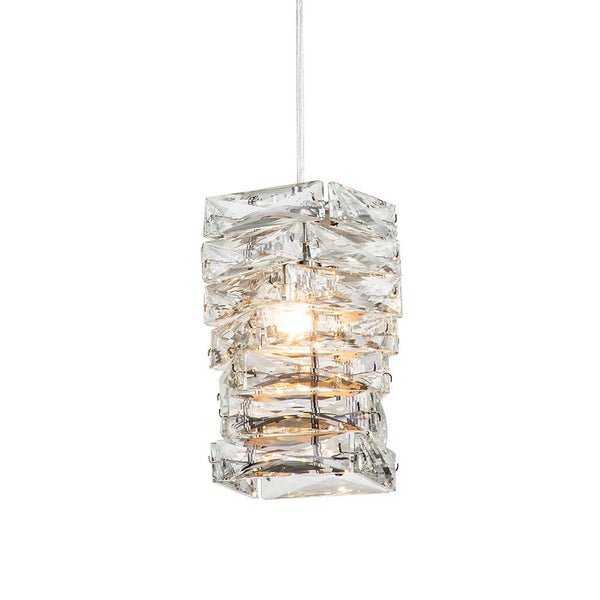 Chandelierias-Modern Single-Light Crystal Mini Hanging Pendant-Chandelier--