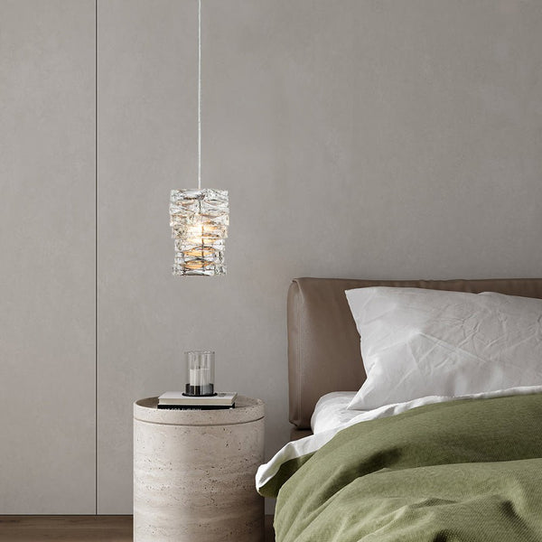 Chandelierias-Modern Single-Light Crystal Mini Hanging Pendant-Chandelier--