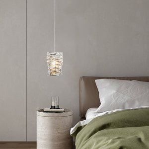 Chandelierias-Modern Single-Light Crystal Mini Hanging Pendant-Chandelier--