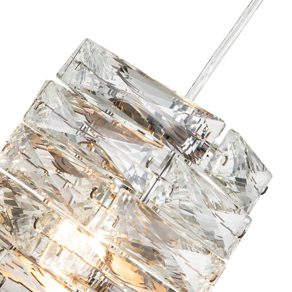 Chandelierias-Modern Single-Light Crystal Mini Hanging Pendant-Chandelier--