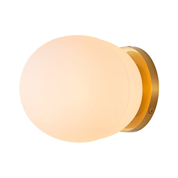 Chandelierias-Modern Single-Light Etched Ellipse Glass Wall Sconce-Wall Light-Brass-