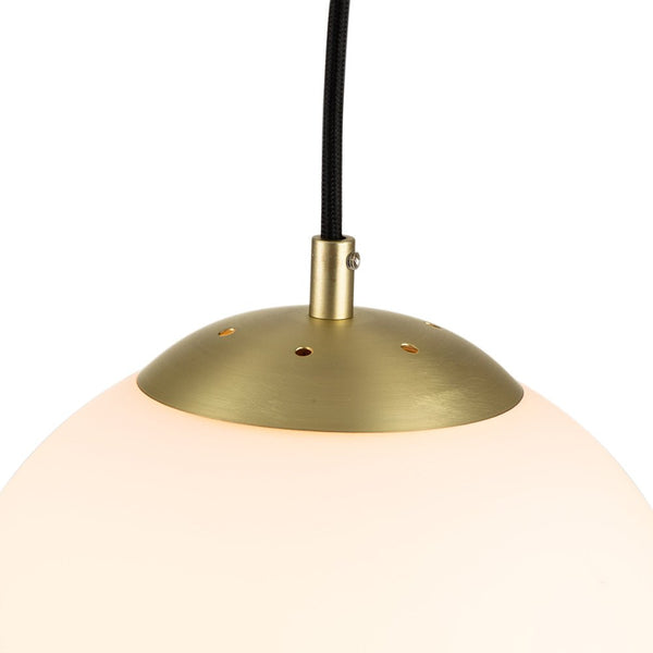 Chandelierias-Modern Single Light Glass Globe Pendant-Pendant-Opal-