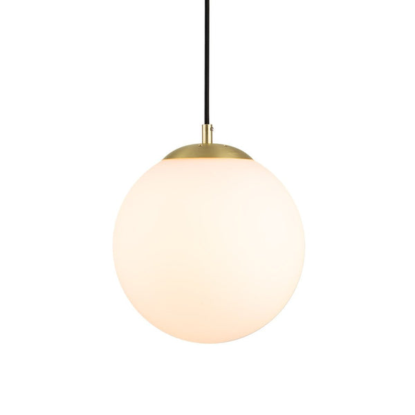 Chandelierias-Modern Single Light Glass Globe Pendant-Pendant-Opal-