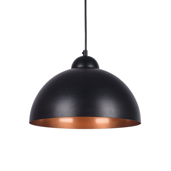 Chandelierias-Modern Single-Light Hanging Dome Pendant 2 Pieces-Pendant-Black 2 Pcs-