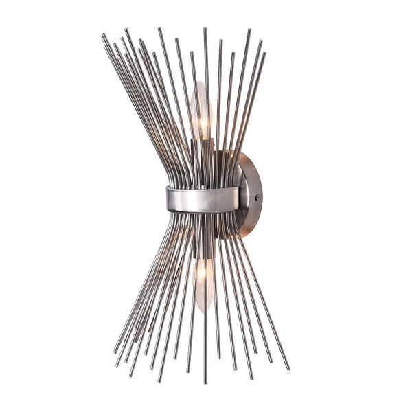 Chandelierias-Modern Sunburst 2-Light Wall Sconce-Wall Light--