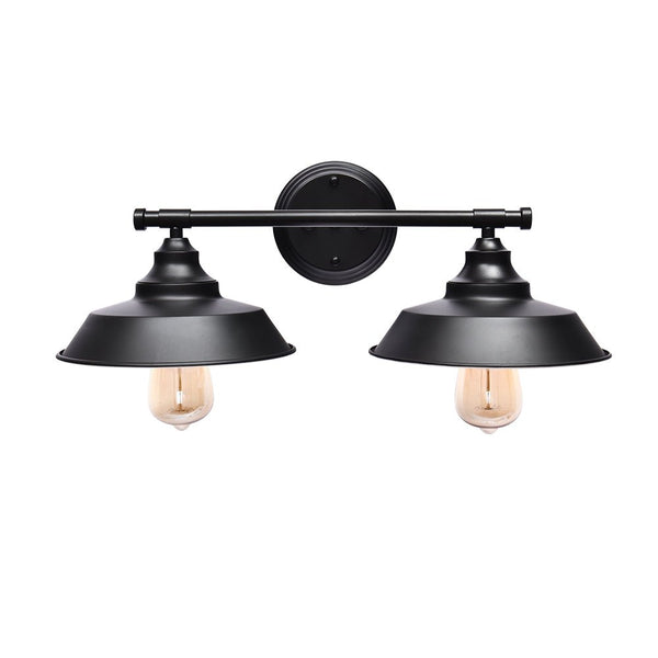 Chandelierias-Modern Transitional 2-Light Vanity Light-Chandeliers-Black-