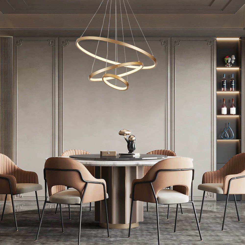 Modern Unique 3-Tier Circular LED Chandelier Chandelierais
