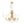 Chandelierias-Ruhlmann Style Brass 6-Light Cylinder Glass Chandelier-Chandeliers-Brass (Pre-order)-