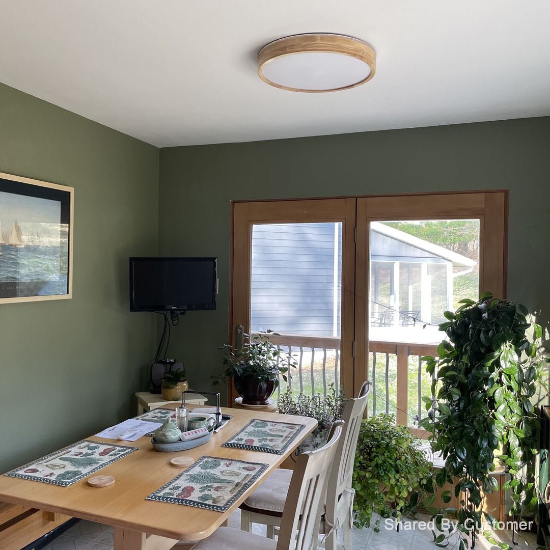 Wooden Flush Mount Lighting