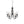 Chandelierias-Traditional 5-Light Clear Glass Curved Arm Chandelier-Chandeliers-Black-5 Bulbs