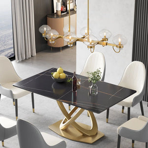 Chandelierias-Unique 12-Light Clear Jellyfish Glass Linear Chandelier-Chandeliers-Aged Brass-