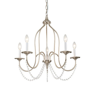 Chandelierias-Vintage 5-Light French Country Candle Style Chandelier-Chandeliers-Gold-