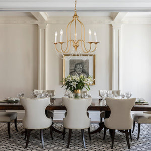 Chandelierias-Vintage 5-Light French Country Candle Style Chandelier-Chandeliers-Gold-