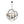Chandelierias-Vintage 8-Light Sphere Chandelier With Crystal Drops-Pendant-Nickel-