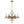 Chandelierias-Vintage Candle-Style 6-Light Crystal Lotus Chandelier-Chandeliers-Antique Brass-6 Bulbs