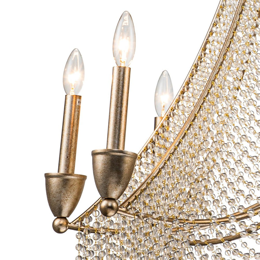 Chandelierias-Vintage Luxury Crystal Candle Style Empire Chandelier-Chandeliers-5 Bulbs-