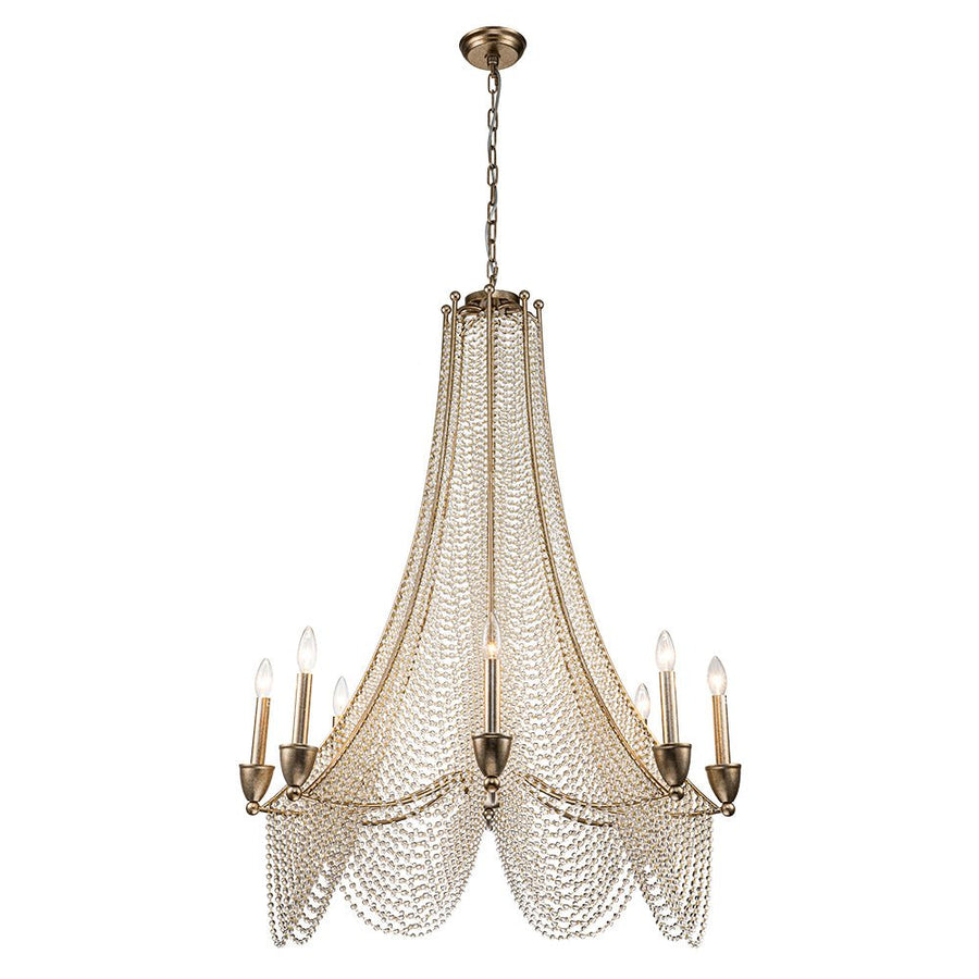 Chandelierias-Vintage Luxury Crystal Candle Style Empire Chandelier-Chandeliers-8 Bulbs-